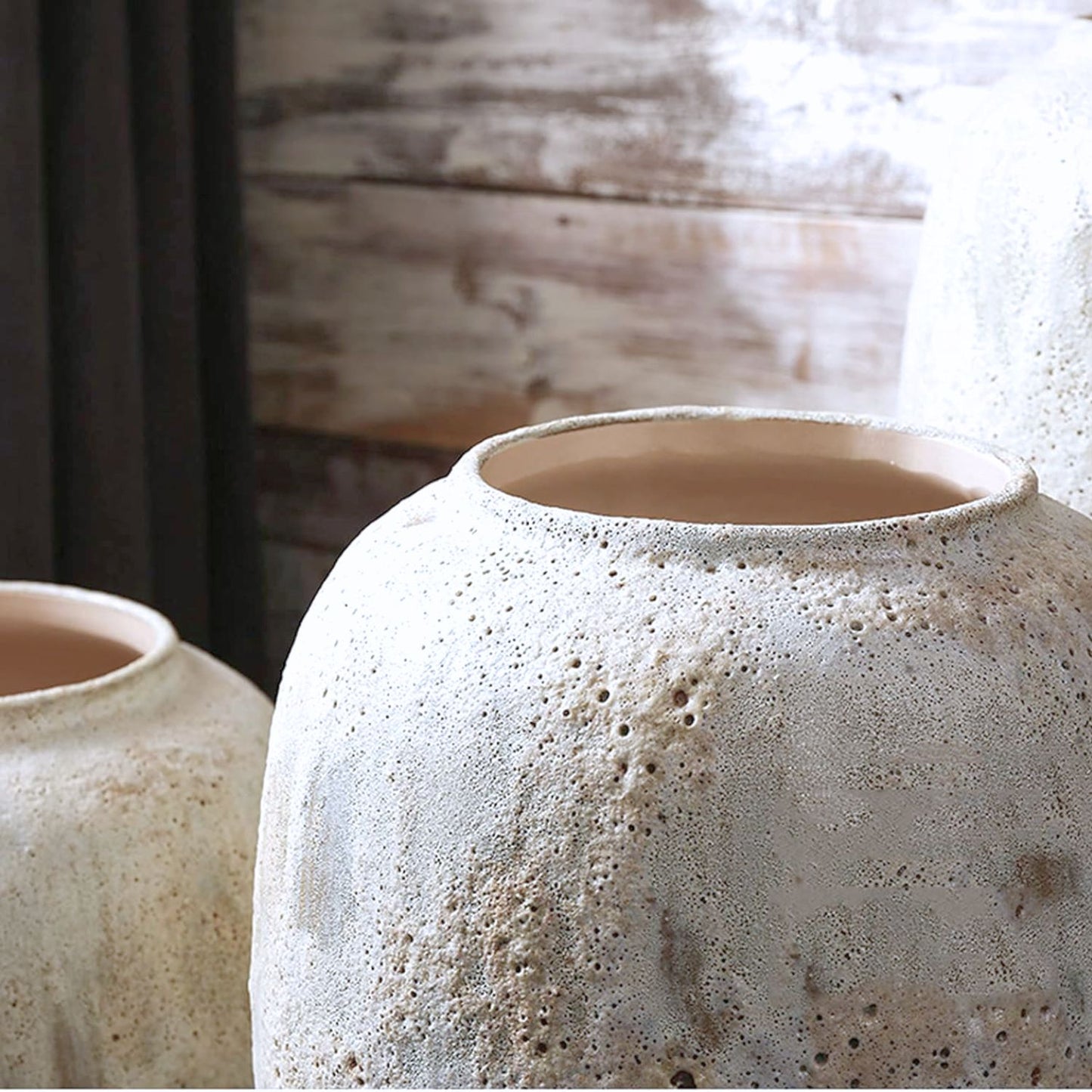 Macetero Jarron Ceramica Rústico Pequeño