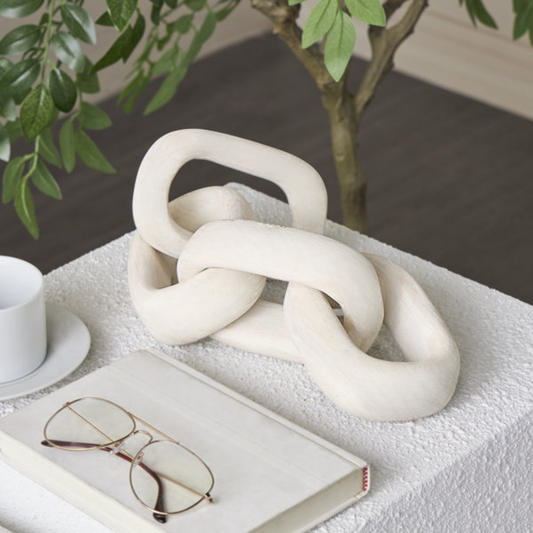 PREVENTA - Eslabones Decorativos Adorno Cadena Beige