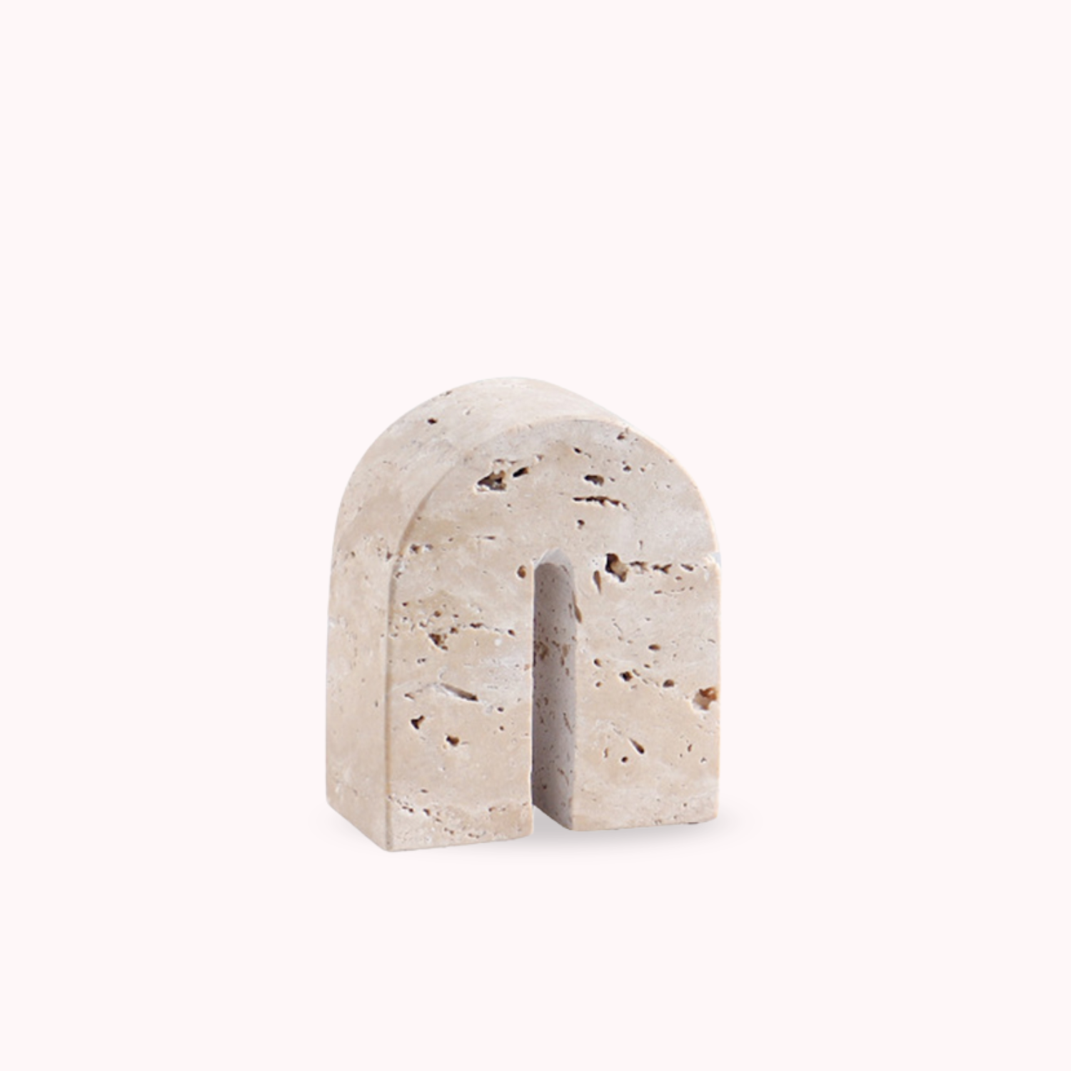 Arco Escultural Piedra Travertino Decorativo Pequeño