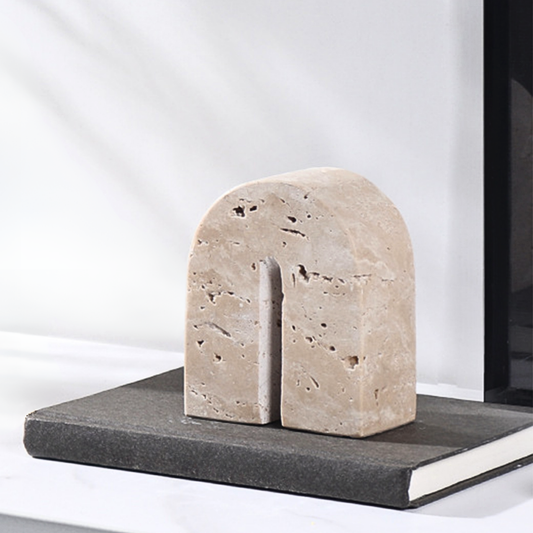 Arco Escultural Piedra Travertino Decorativo Pequeño