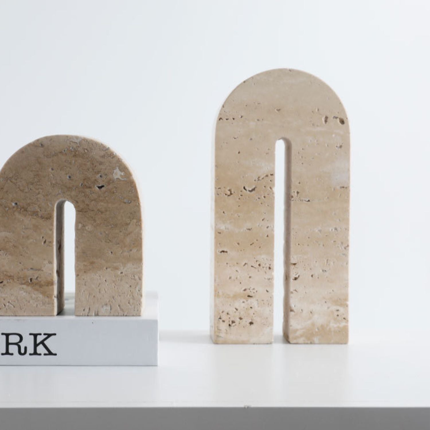 Arco Escultural Piedra Travertino Decorativo Grande