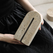 Arco Escultural Piedra Travertino Decorativo Grande