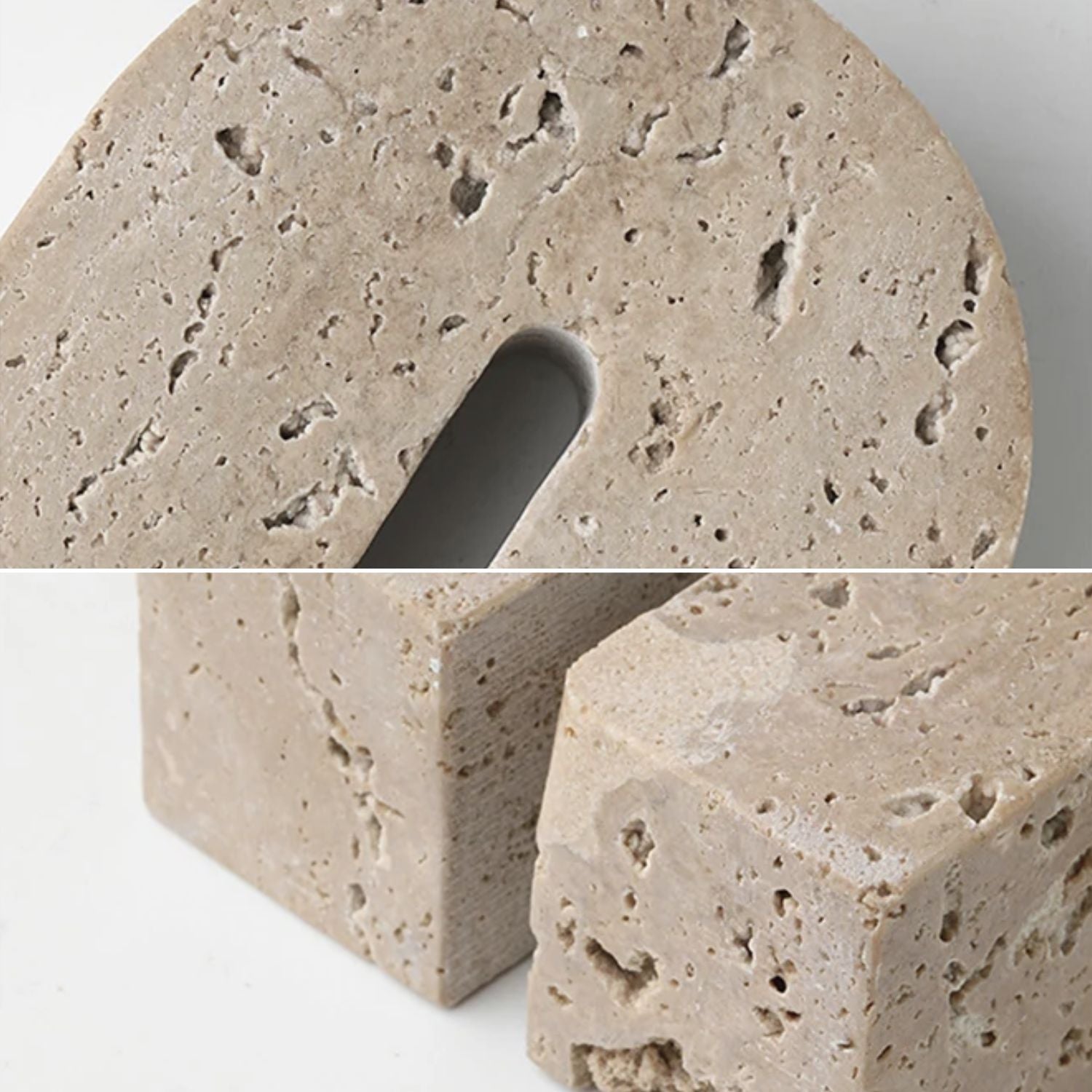 Arco Escultural Piedra Travertino Decorativo Grande