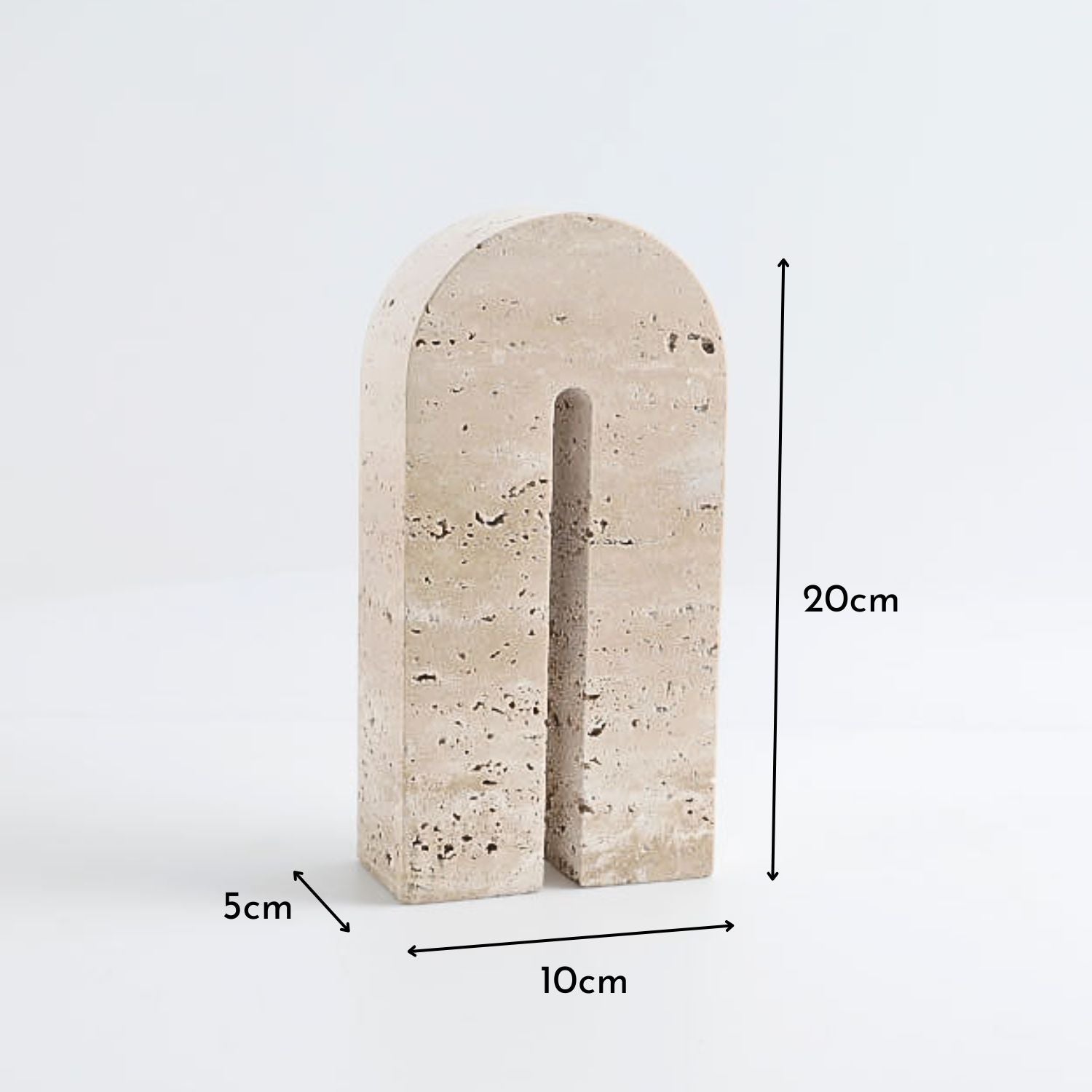 Arco Escultural Piedra Travertino Decorativo Grande