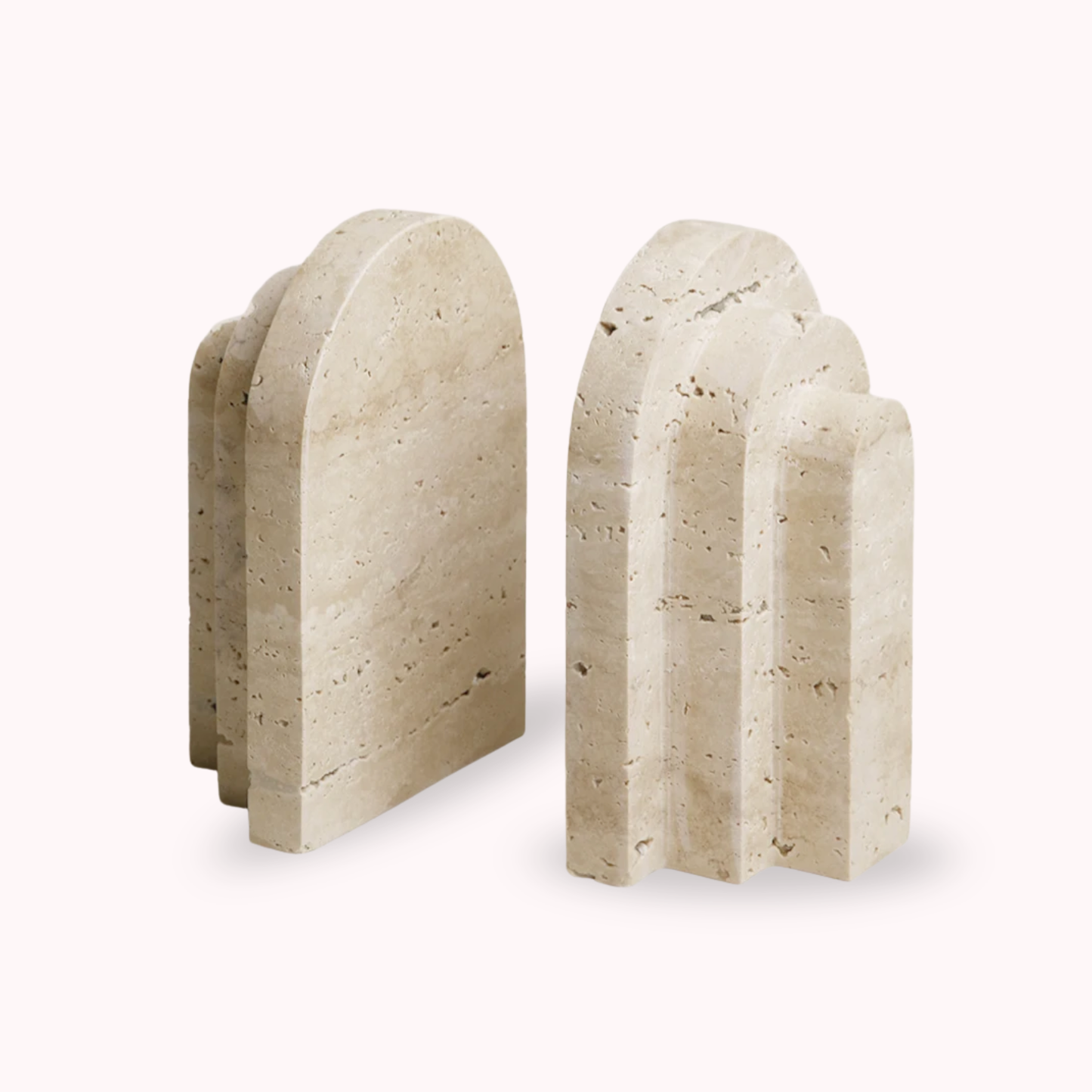 Sujeta Libros Escultura Griega Travertino Soporte