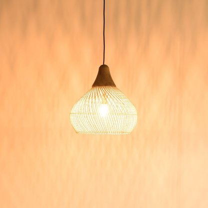 PREVENTA - Lampara Colgante Rattan Claro Duna 50cm