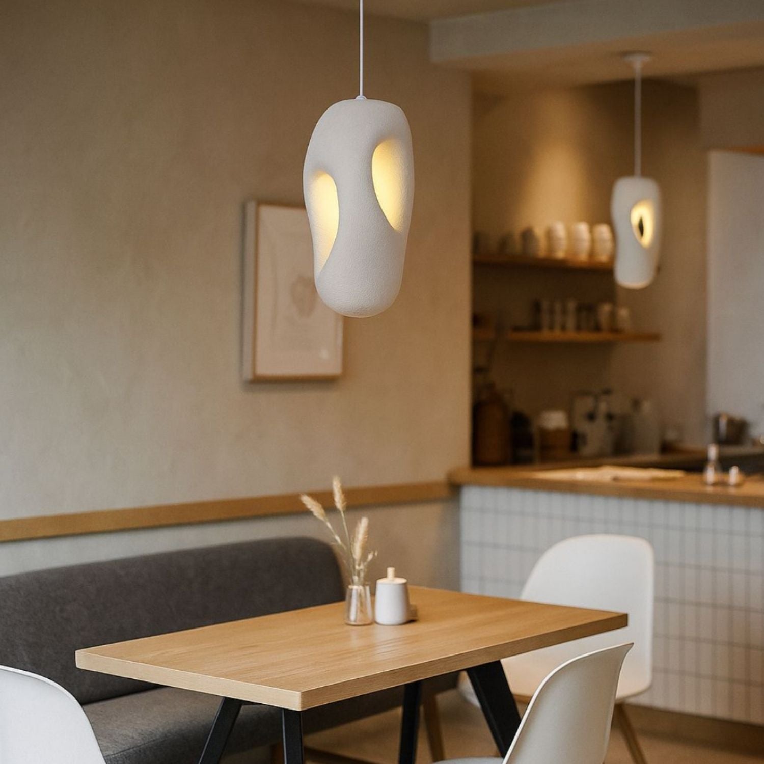 Lampara Colgante Japandi Zen Textura Kai