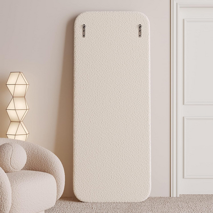 PREVENTA - Espejo Blanco Cuerpo Entero Estilo Bouclé 200x100cm