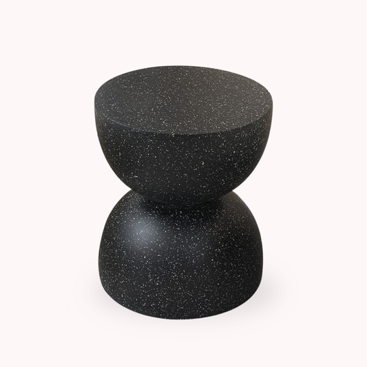 Mesa Lateral Piedra Luna Tempus Negro