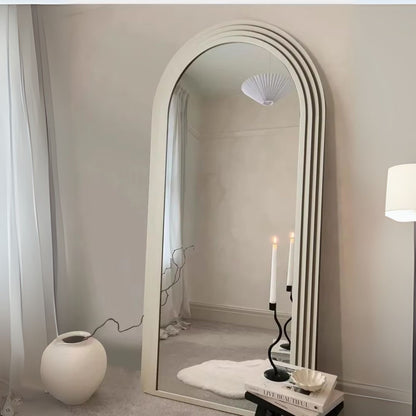 Espejo Arco Escalonado Beige Cuerpo Entero 200x100cm