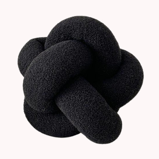 Cojín Nudo Negro Bouclé Deco