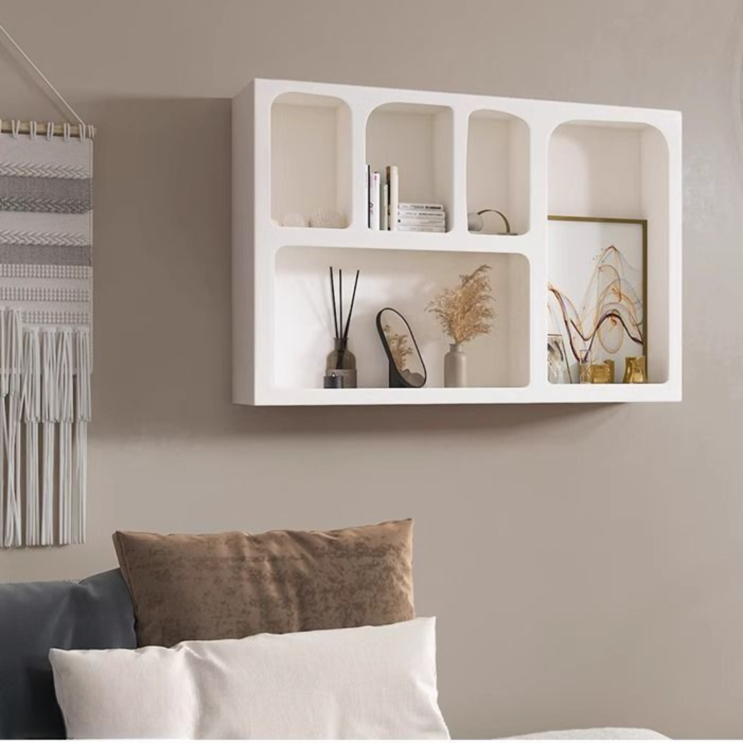 PREVENTA - Repisa Organizador Geométrico Bogen Marfil