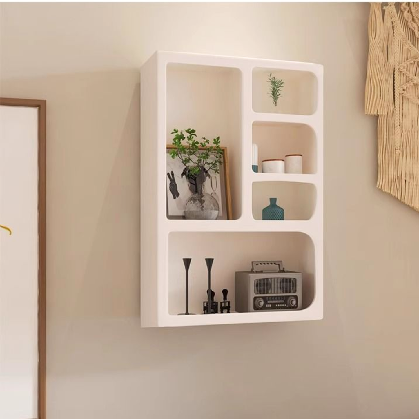 PREVENTA - Repisa Organizador Geométrico Bogen Marfil