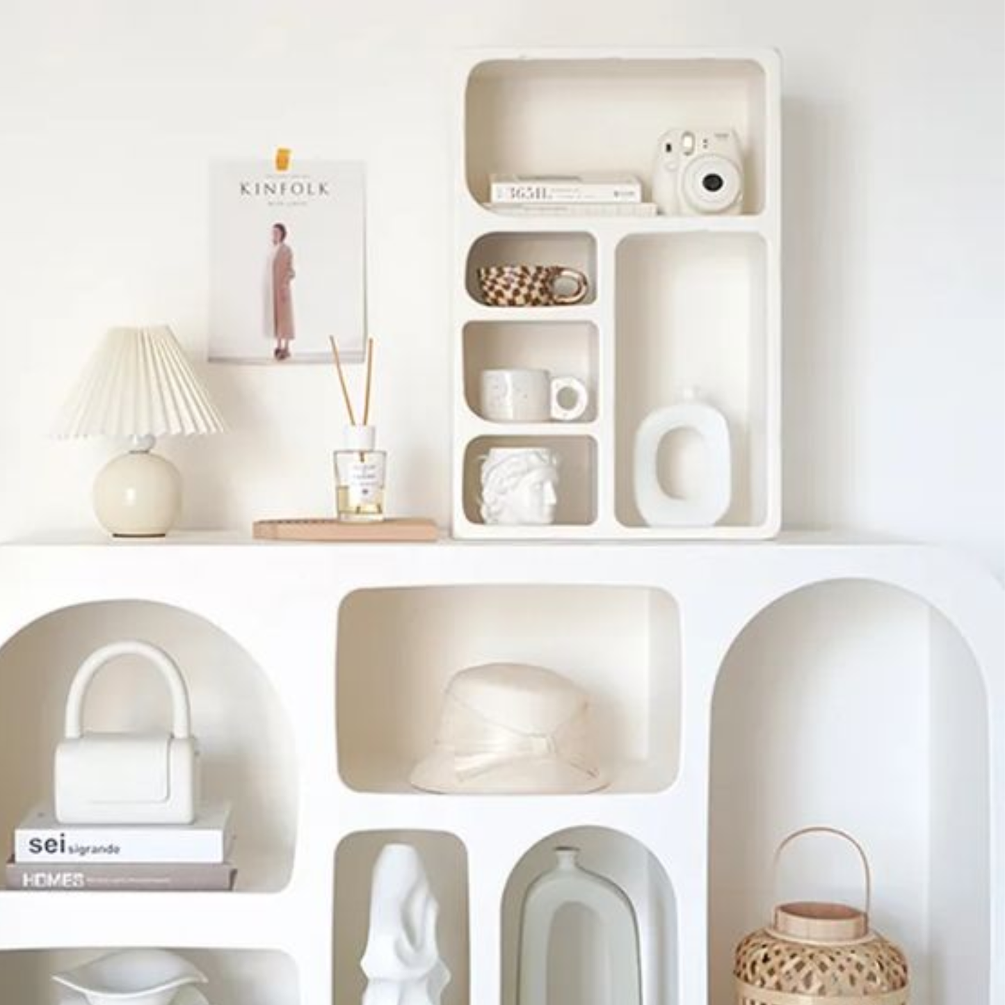 PREVENTA - Repisa Organizador Geométrico Bogen Marfil