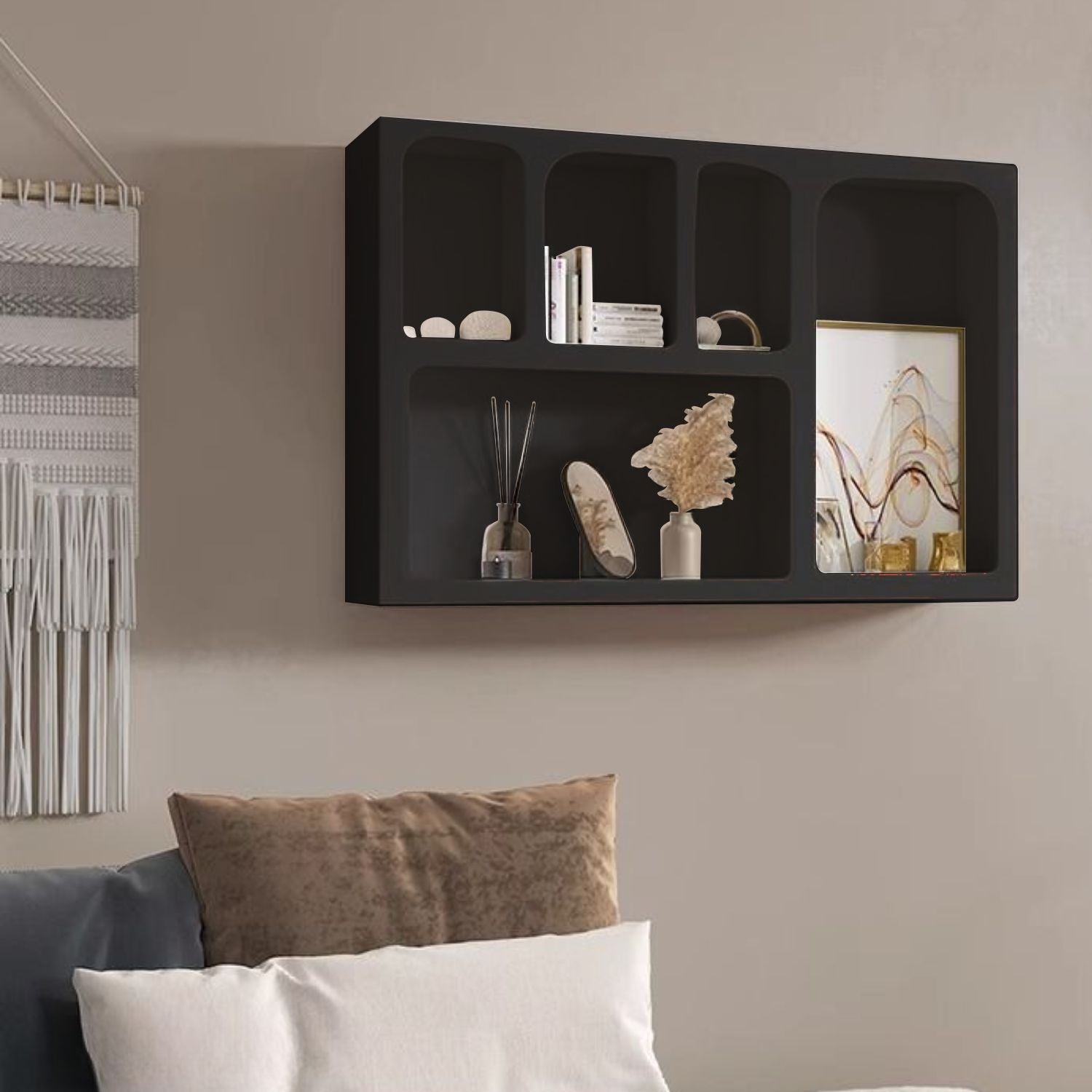 PREVENTA - Repisa Organizador Geométrico Bogen Negro
