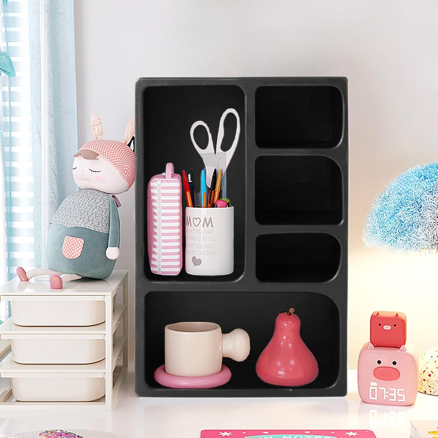 PREVENTA - Repisa Organizador Geométrico Bogen Negro