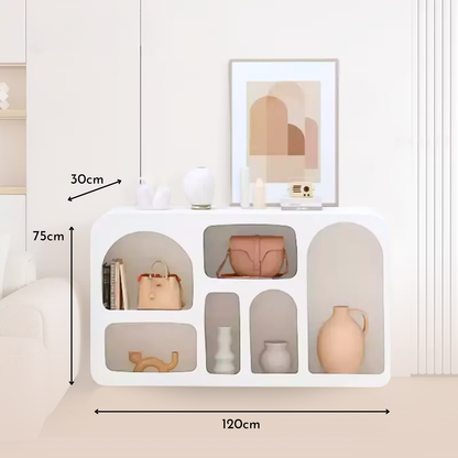 PREVENTA- Aparador Organizador Geométrico Bogen Marfil Mediano