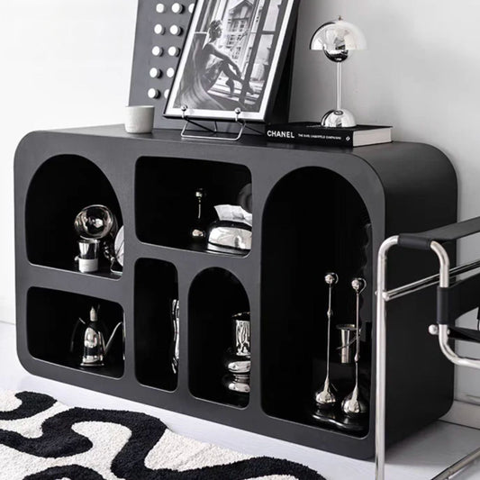 Aparador Organizador Geométrico Bogen Negro Mediano