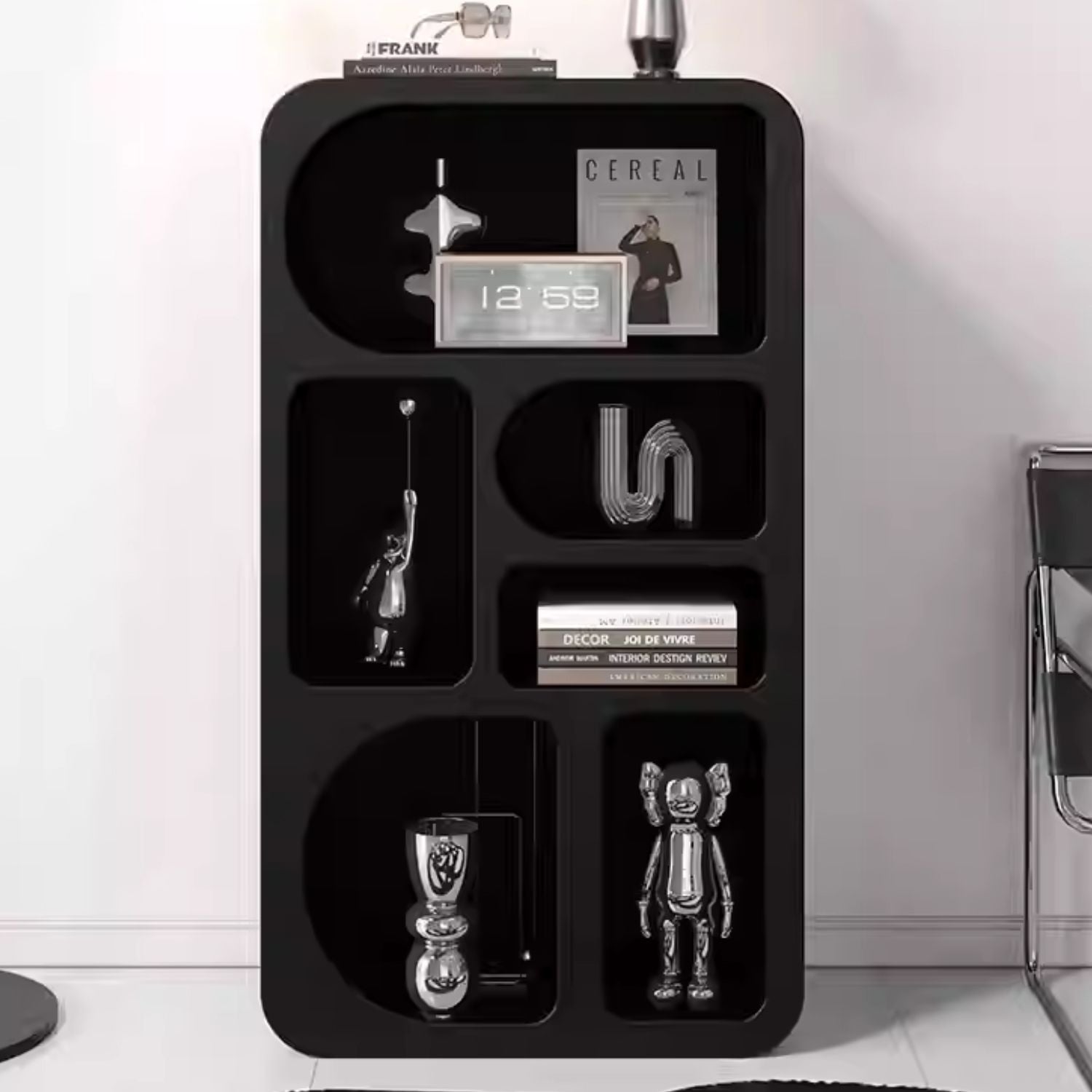 PREVENTA - Aparador Organizador Geométrico Bogen Negro Mediano