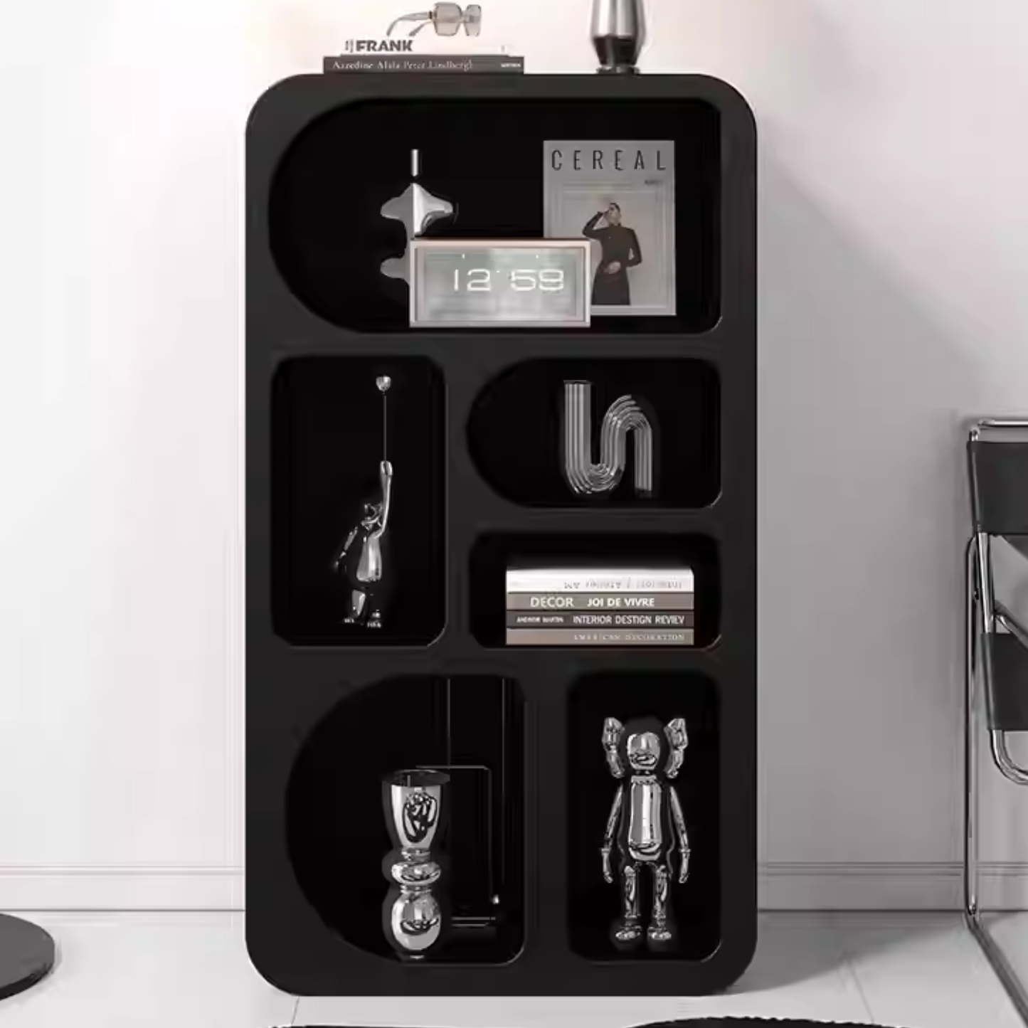 PREVENTA - Aparador Organizador Geométrico Bogen Negro Mediano