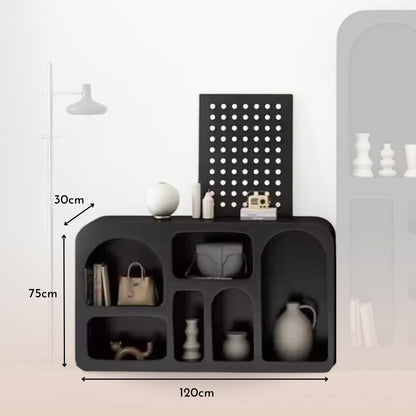 Aparador Organizador Geométrico Bogen Negro Mediano