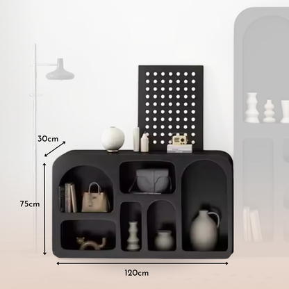 PREVENTA - Aparador Organizador Geométrico Bogen Negro Mediano