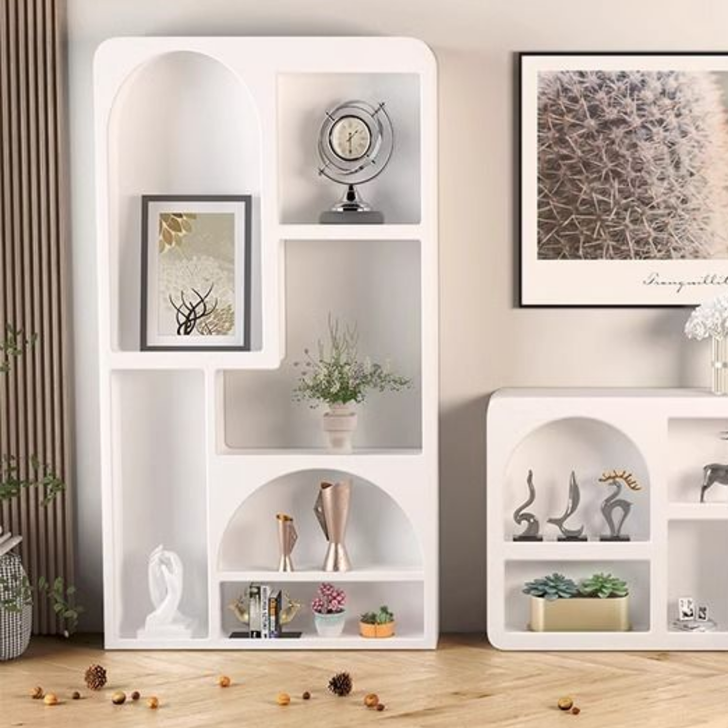 PREVENTA - Estante Organizador Geométrico Bogen Marfil Grande