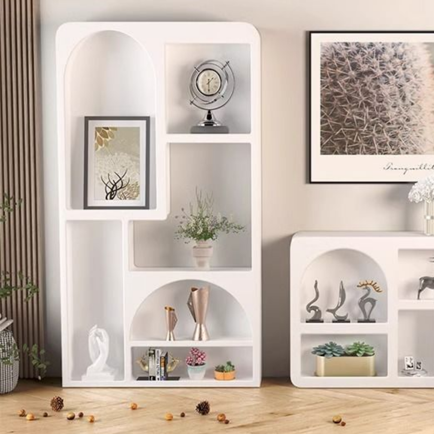 PREVENTA - Estante Organizador Geométrico Bogen Marfil Grande