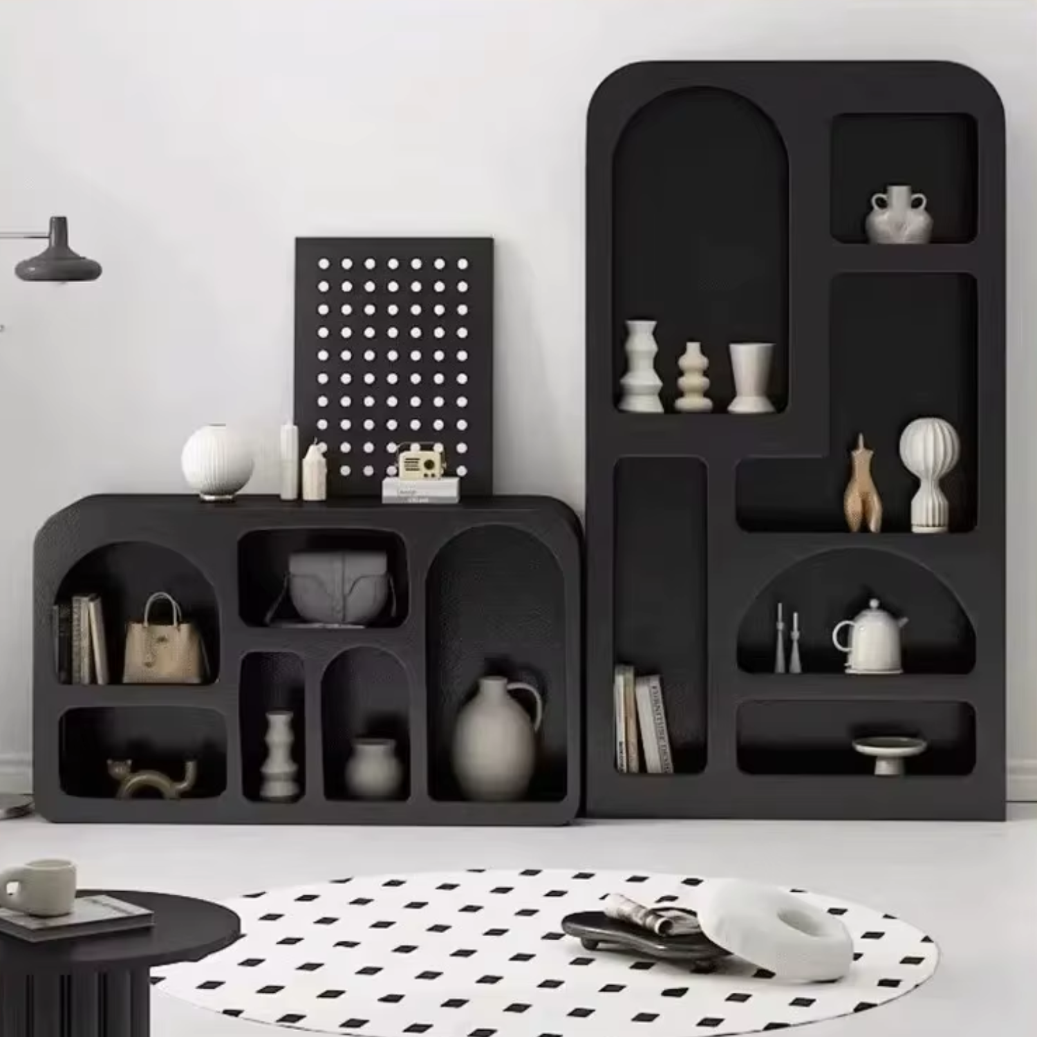 PREVENTA - Estante Organizador Geométrico Bogen Negro Grande