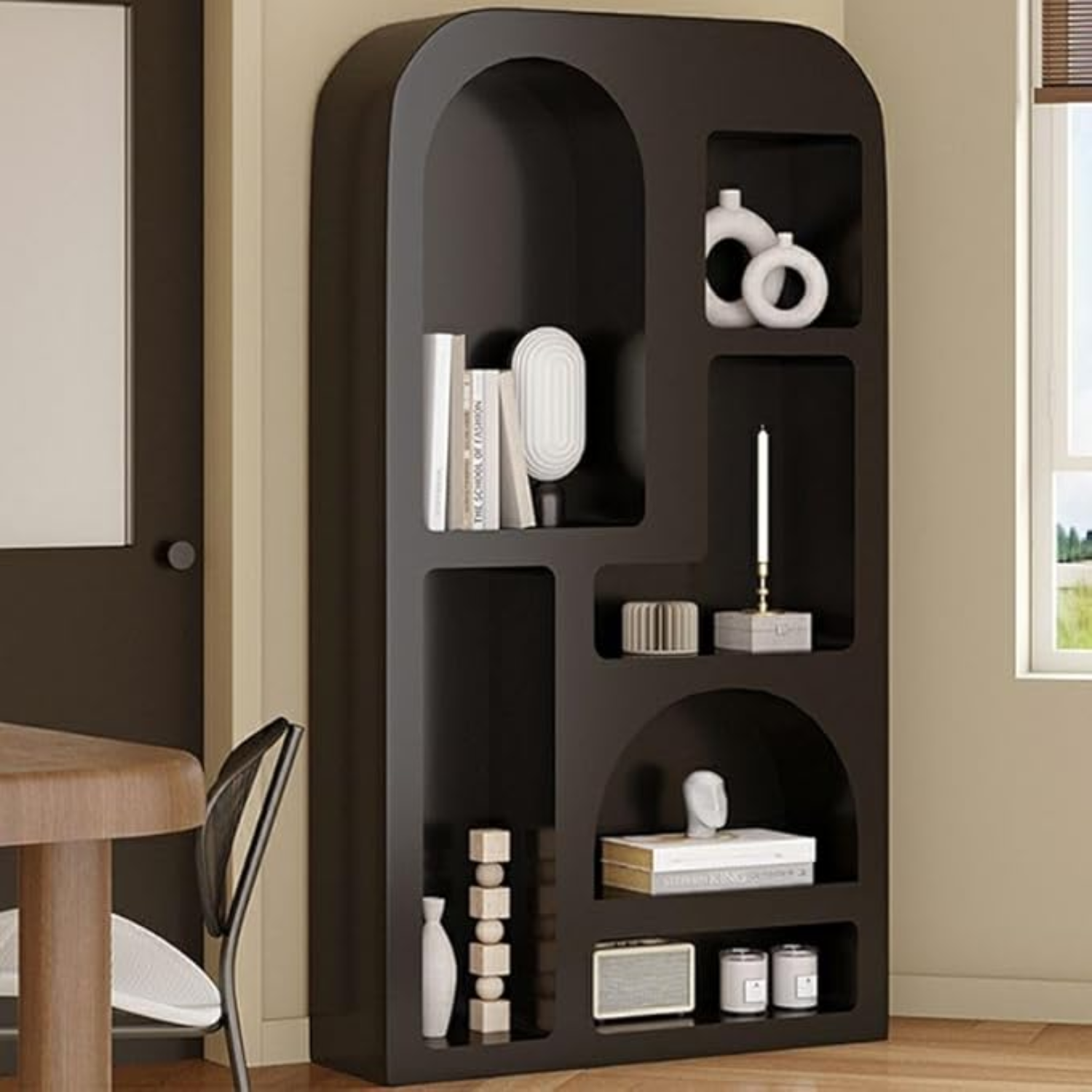 PREVENTA - Estante Organizador Geométrico Bogen Negro Grande