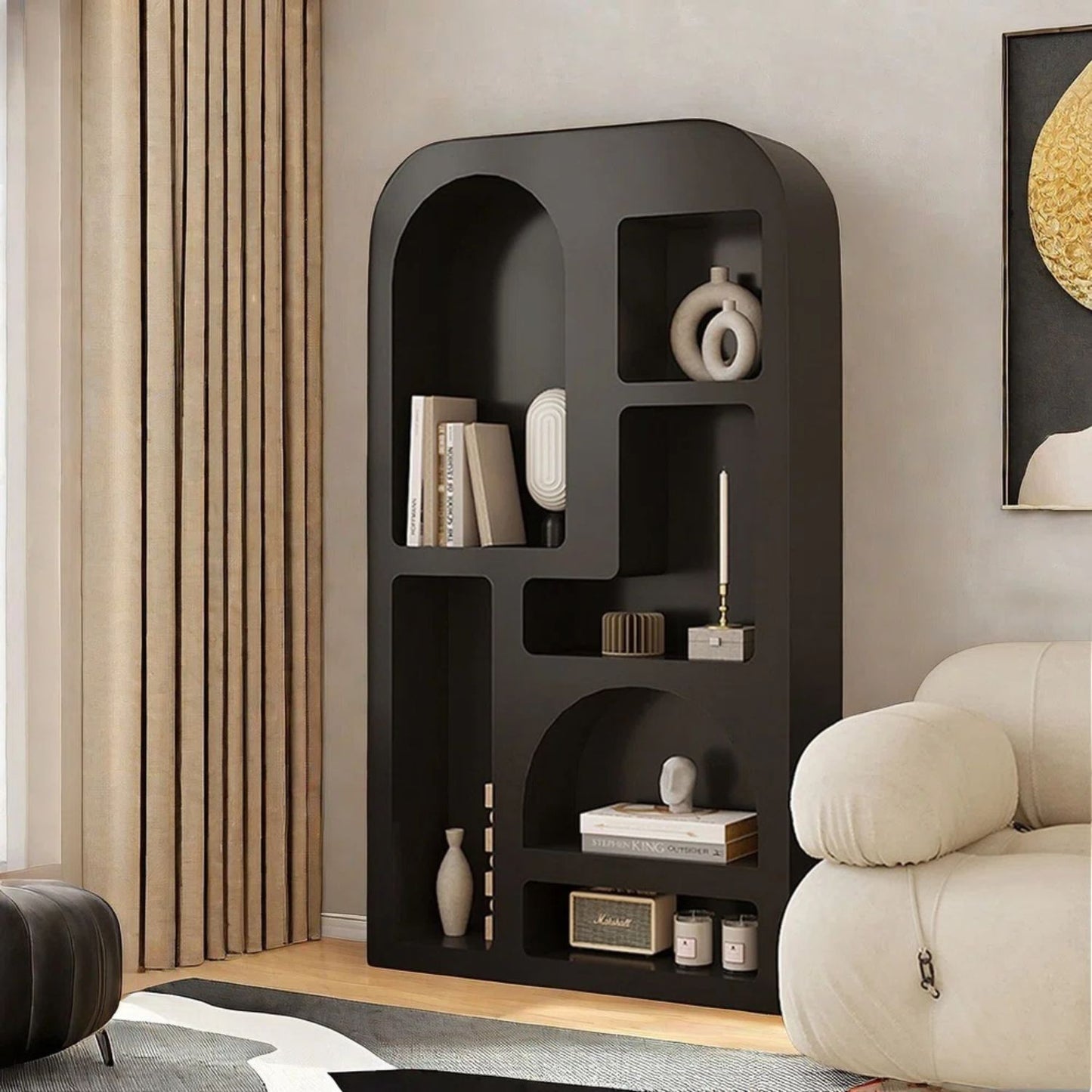 PREVENTA - Estante Organizador Geométrico Bogen Negro Grande