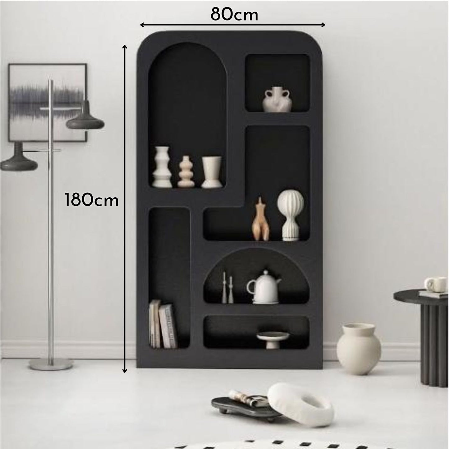 PREVENTA - Estante Organizador Geométrico Bogen Negro Grande