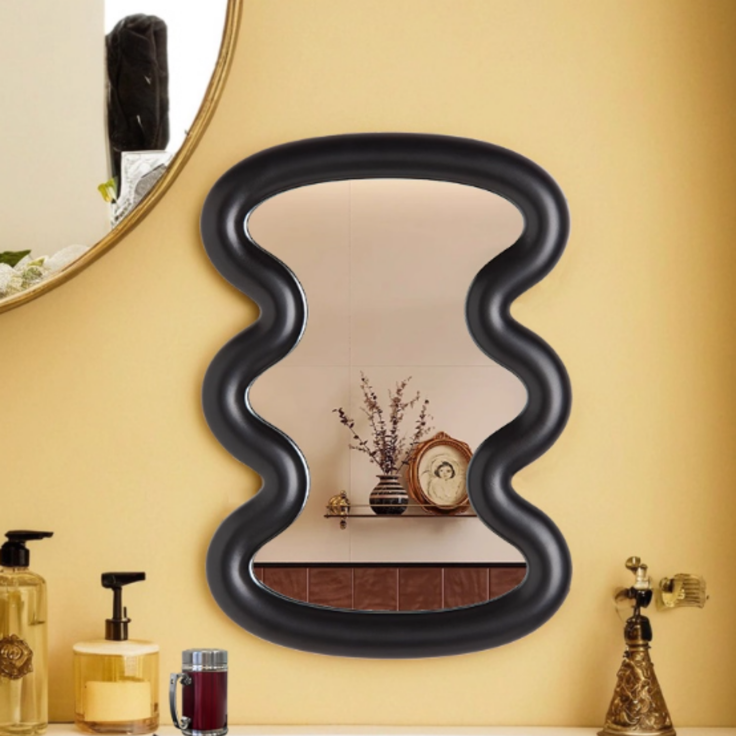 PREVENTA - Espejo de Tocador Ondas Negro