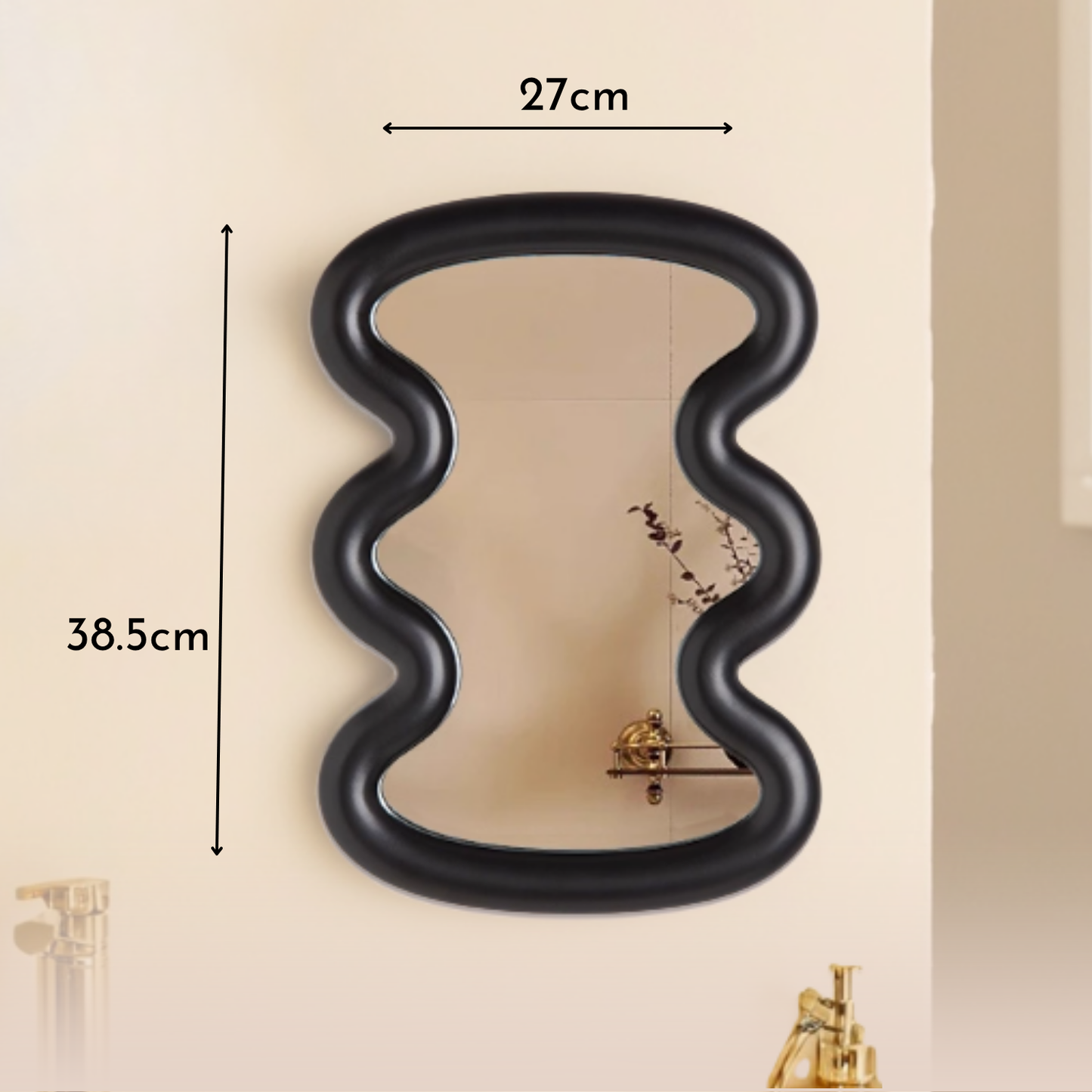 PREVENTA - Espejo de Tocador Ondas Negro