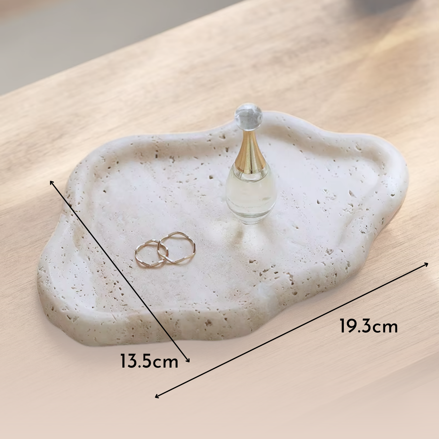 PREVENTA - Bandeja de Piedra Irregular Cloud Travertino