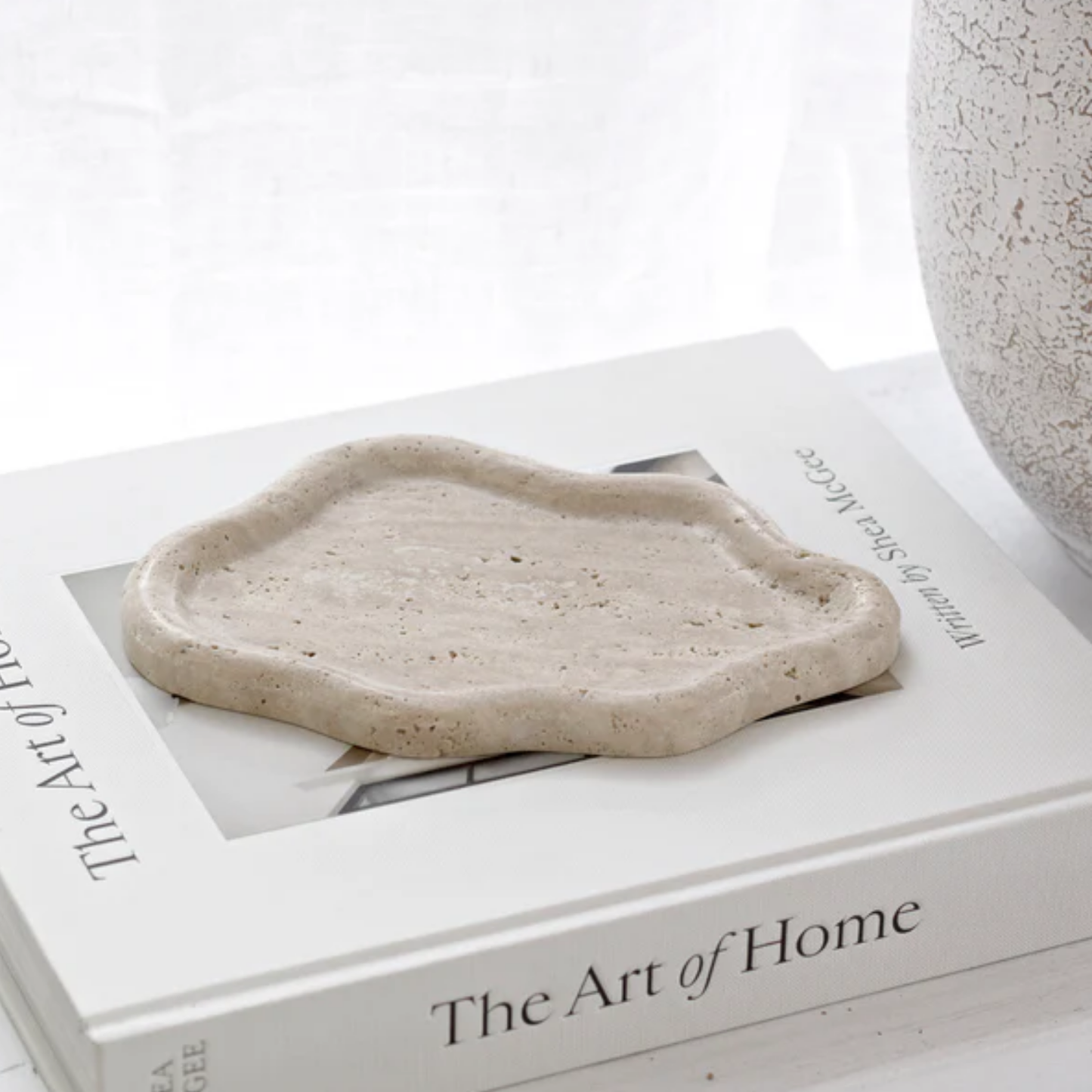 PREVENTA - Bandeja de Piedra Irregular Cloud Travertino