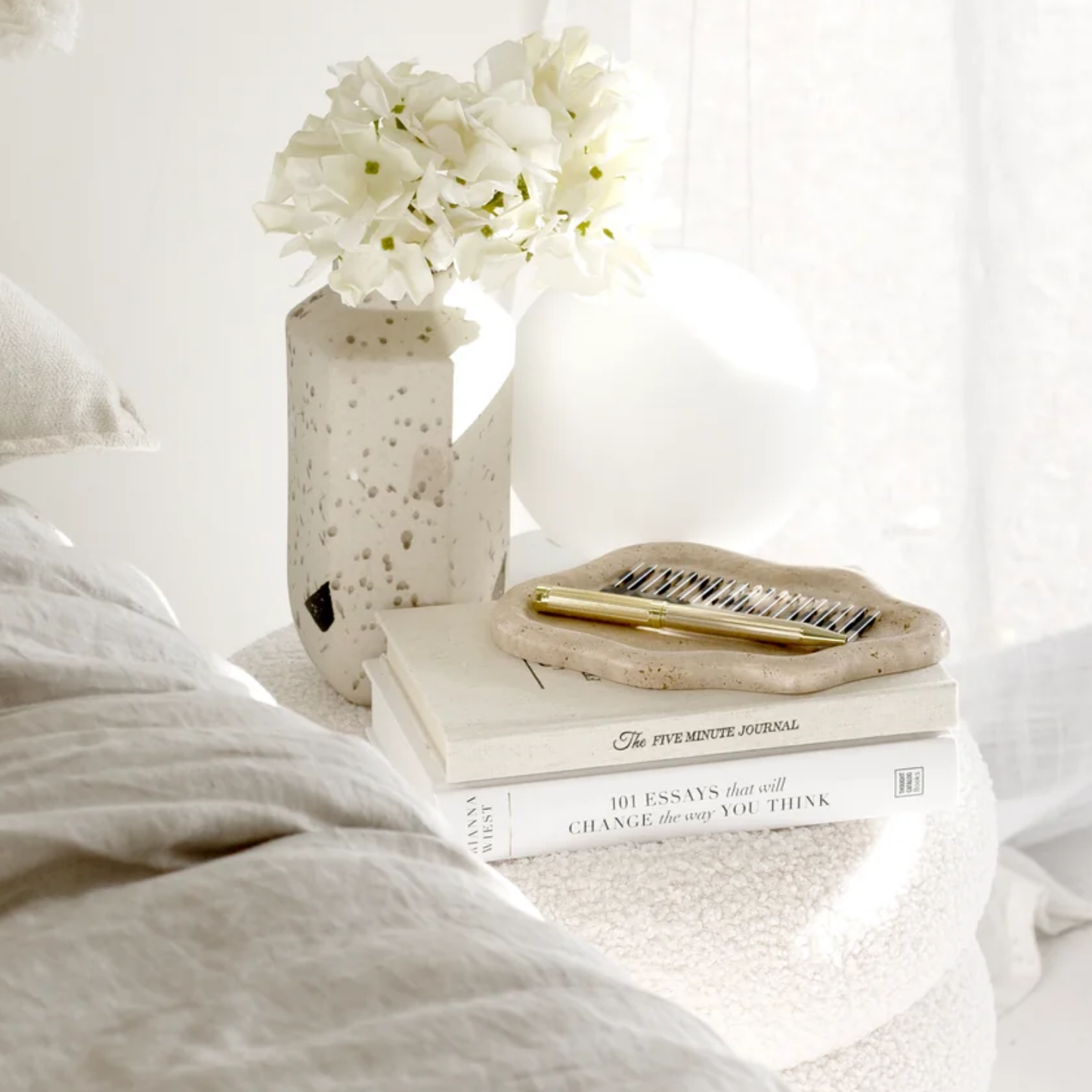 PREVENTA - Bandeja de Piedra Irregular Cloud Travertino