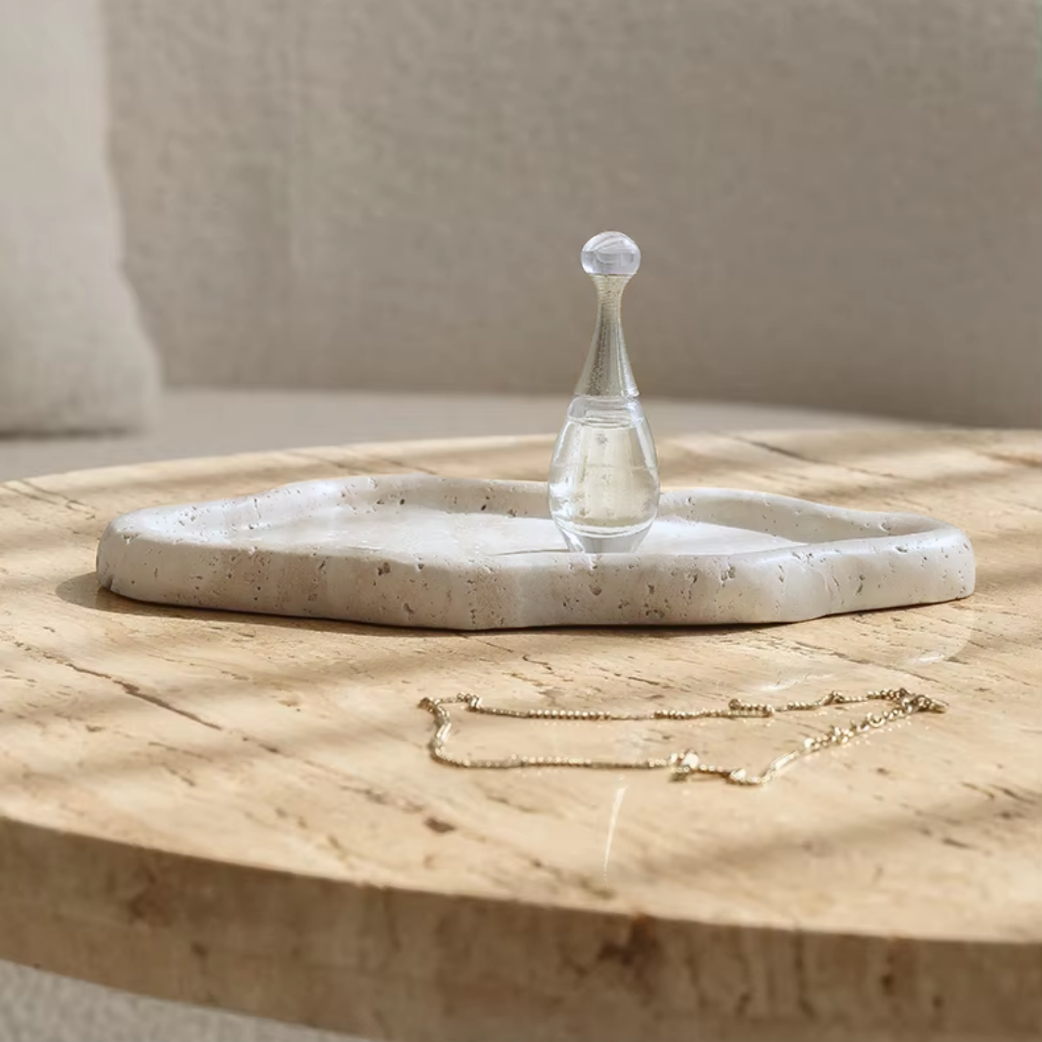 Bandeja de Piedra Irregular Cloud Travertino