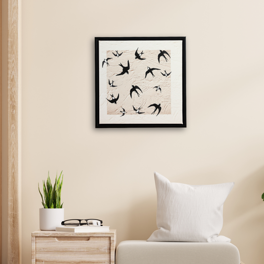 Cuadro Golondrinas al Vuelo