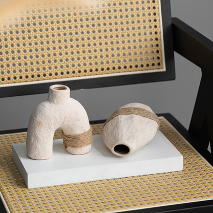 PREVENTA - Set 3 Floreros Cerámica Eco Terra