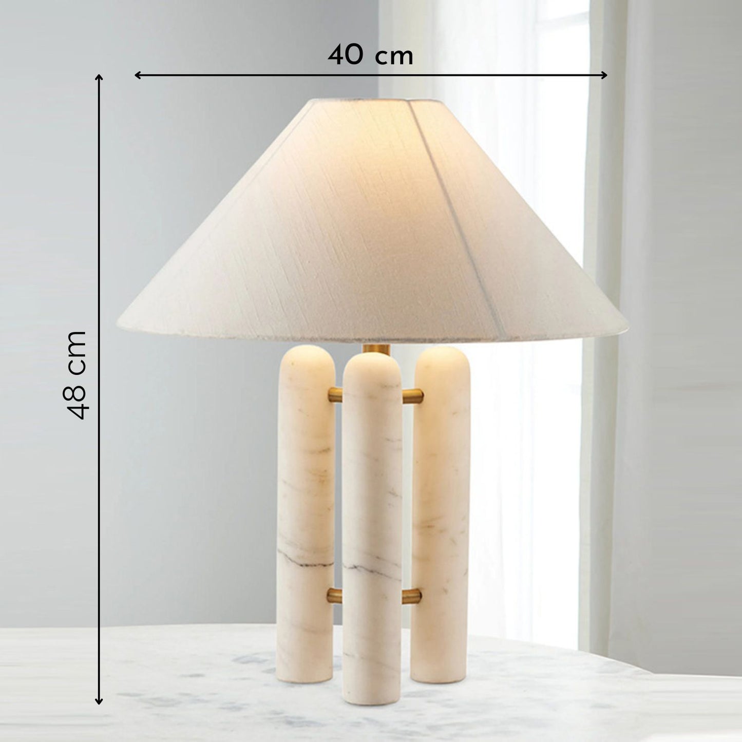 Lámpara de Mesa Mármol Nordic Stone