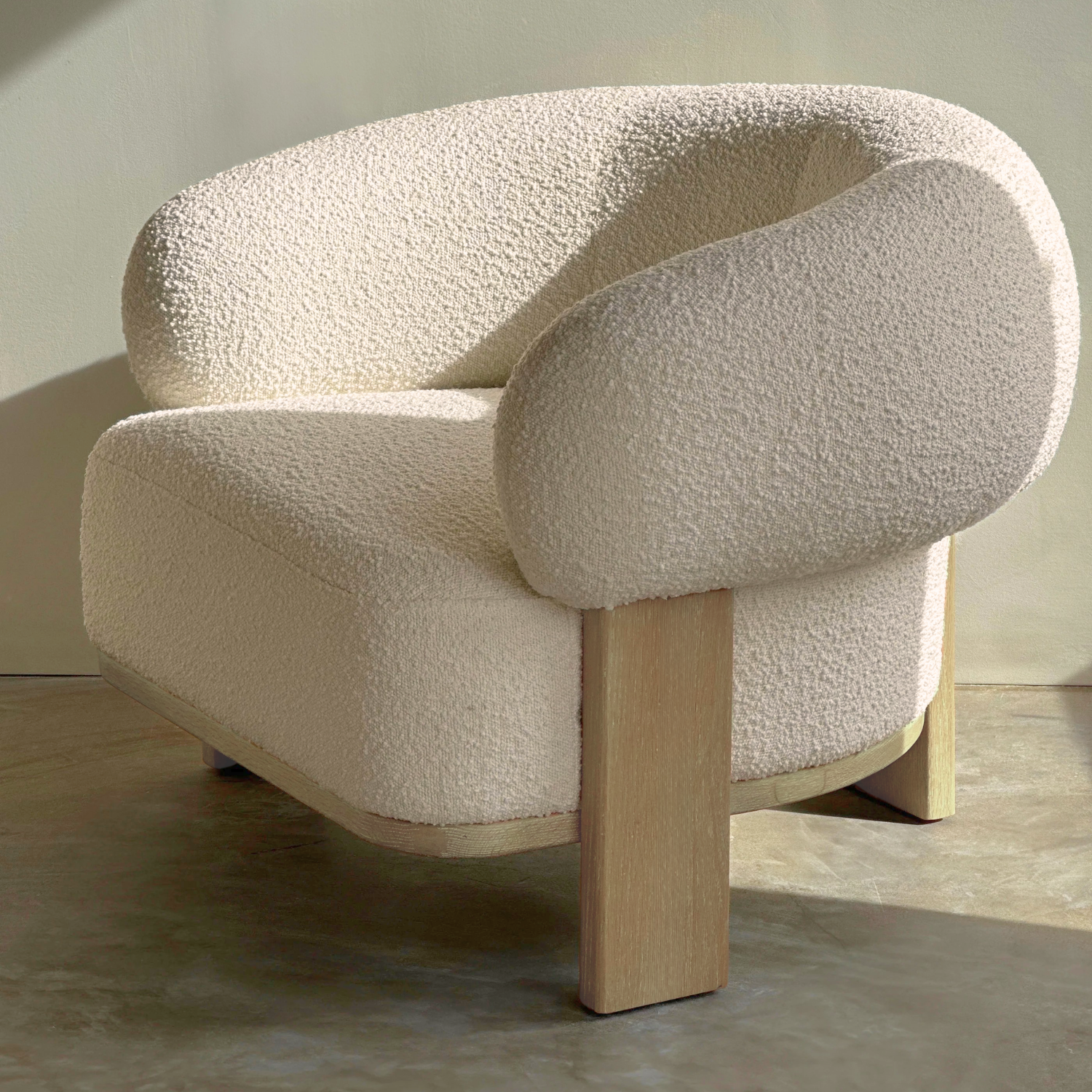 Sofá Poltrona Sessel Sherpa Crema