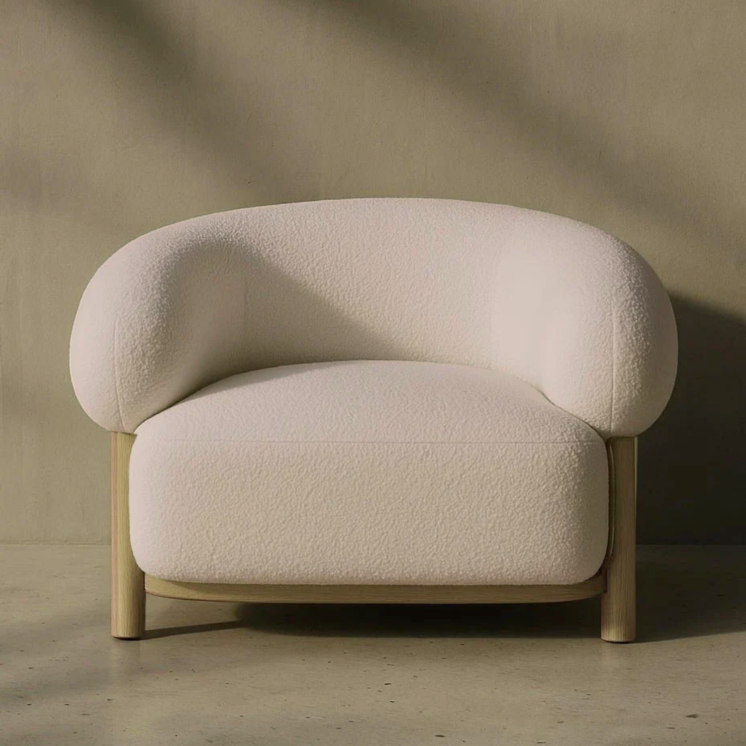 Sofá Poltrona Sessel Sherpa Crema