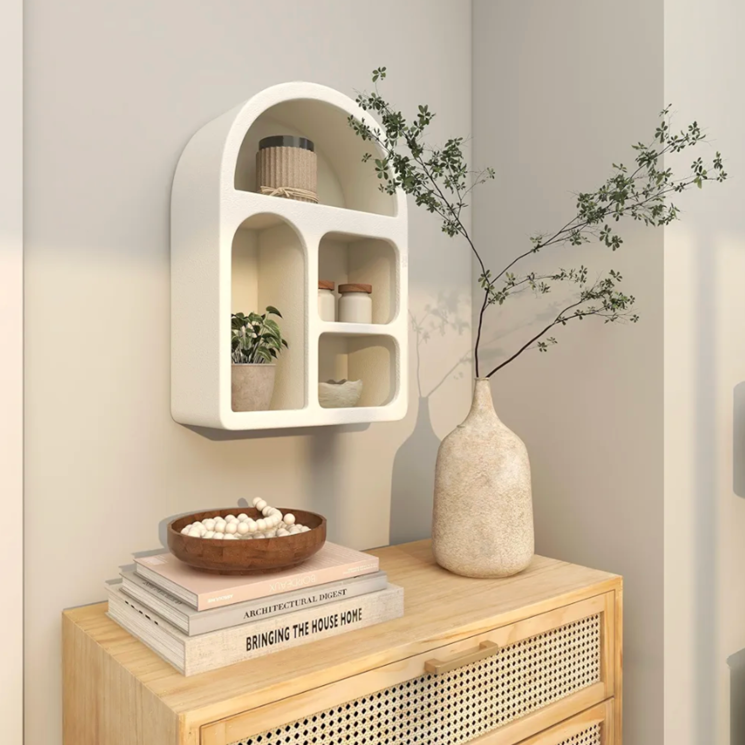 Estante Escandinavo Ivory Arch Medium