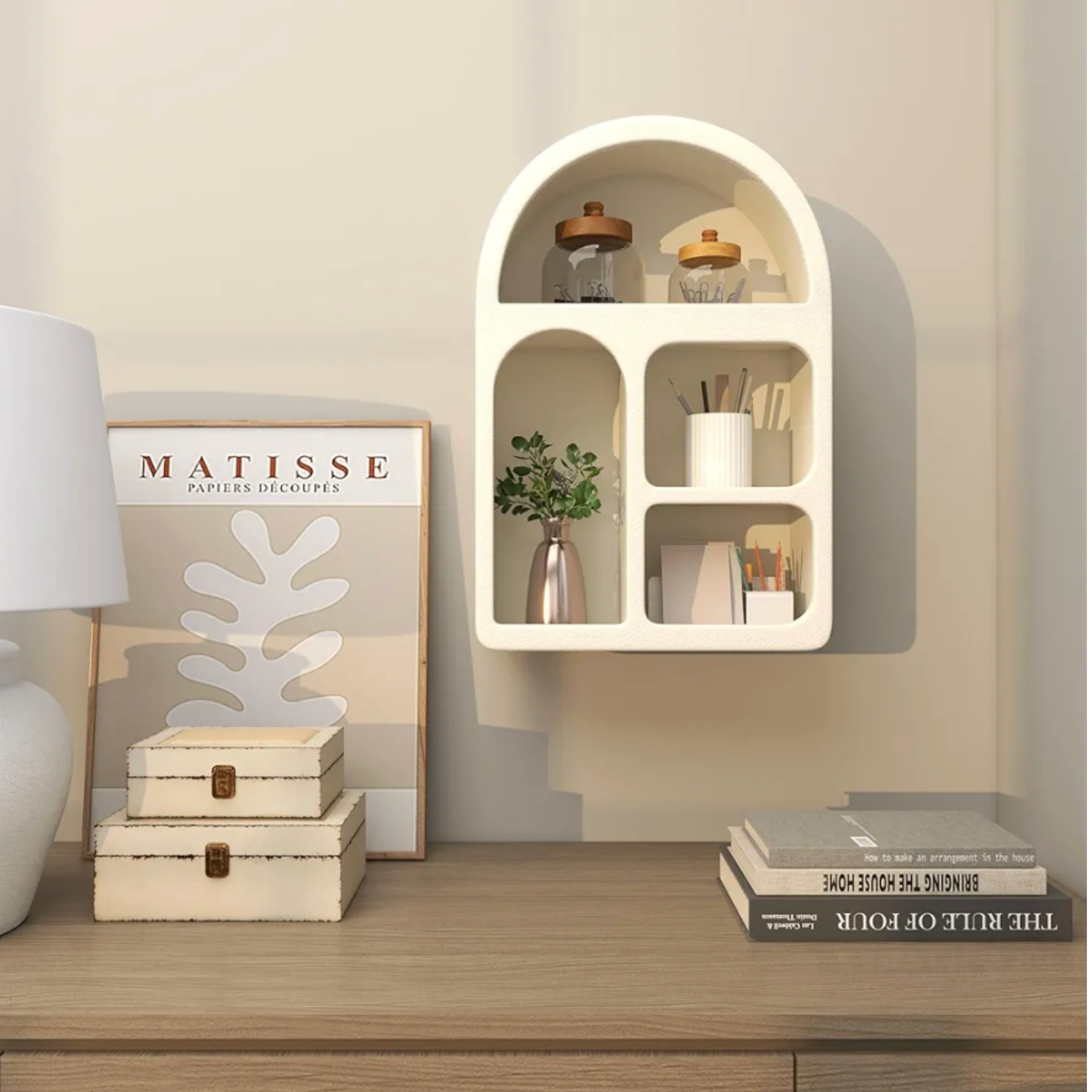 Estante Escandinavo Ivory Arch Medium