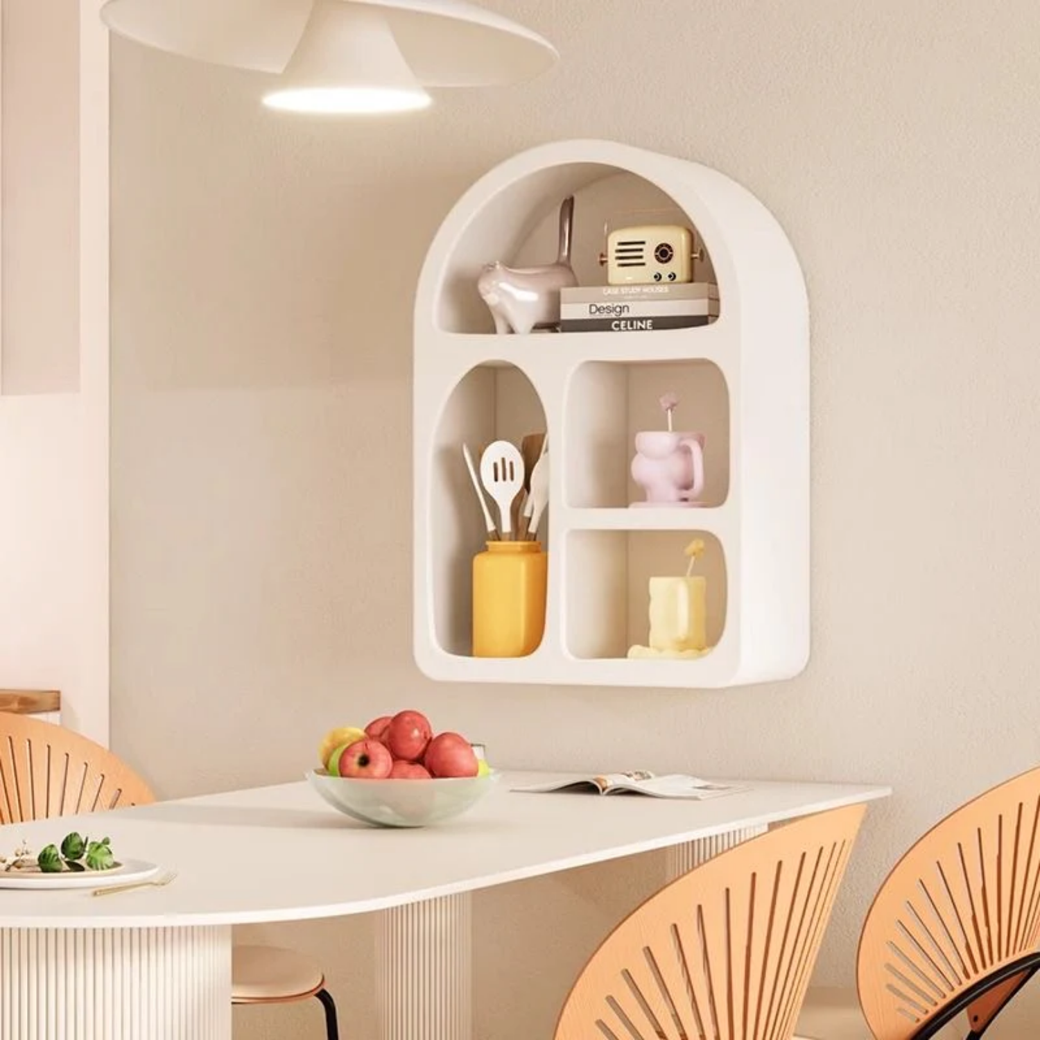 Estante Escandinavo Ivory Arch Medium