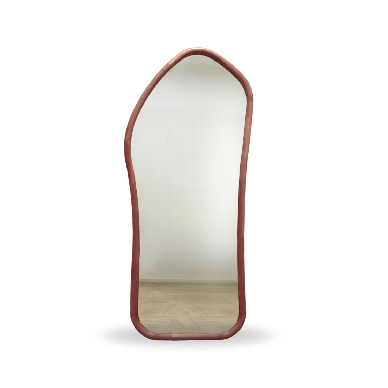 Espejo Irregular Cuerpo Entero Madera Color Roble 200x100cm