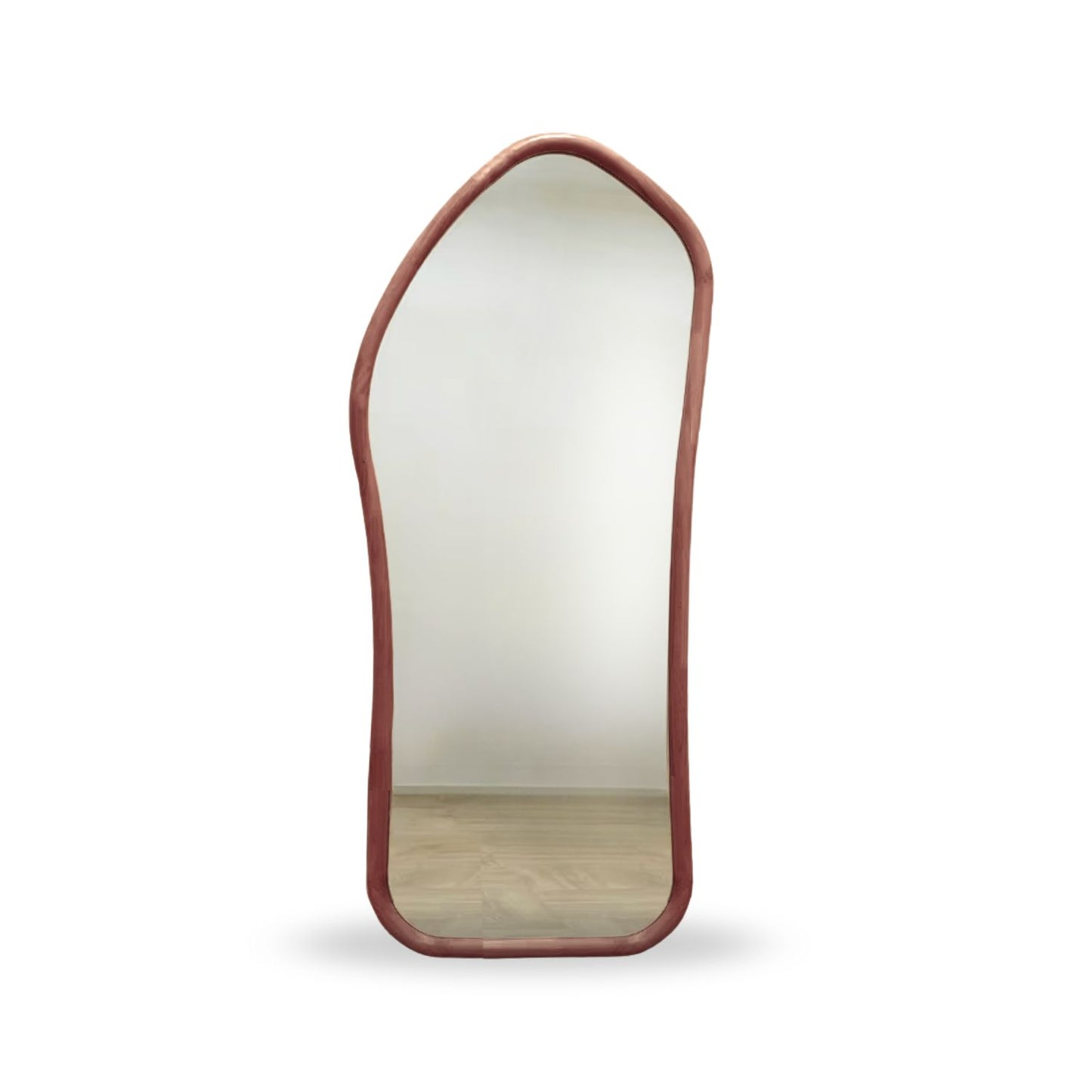 Espejo Irregular Cuerpo Entero Madera Color Roble 200x100cm