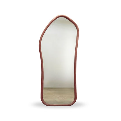 Espejo Irregular Cuerpo Entero Madera Color Roble 200x100cm