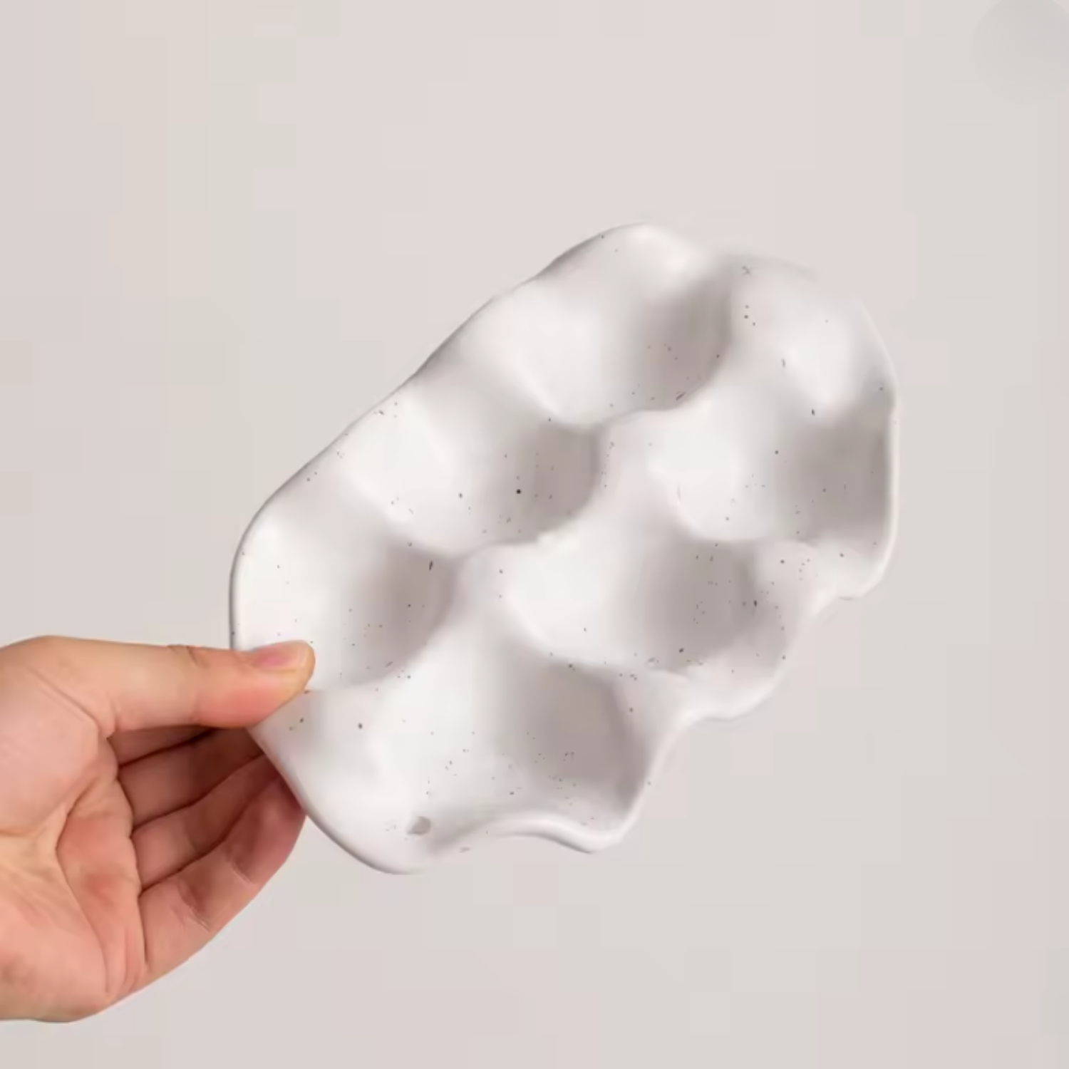 Huevera de Cerámica Minimalista 6 unidades